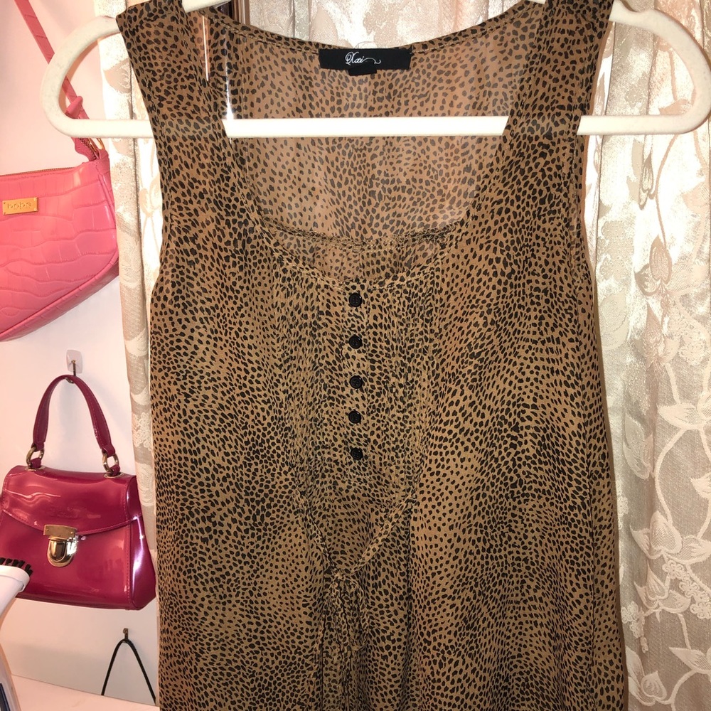 Flowy Cheetah Print Xaxi Blouse